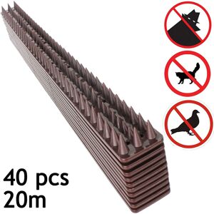 SPARES2GO Garden Fence Wall Anti-Climb Security Spikes (40 Pcs, 20m) SPARES2GO Garden Fence Wall Anti-Climb Security Spikes (40 Pcs, 20m)