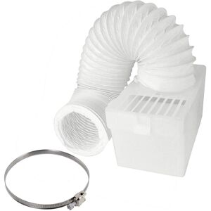 SPARES2GO Condenser Vent Box & Hose Kit With Screw Clip for Servis Vented Tumble Dryer (4" SPARES2GO Condenser Vent Box & Hose Kit With Screw Clip for Servis Vented Tumble Dryer (4"