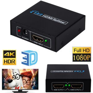 Unbranded 1 Input 2 Output Hdmi Splitter 2 Way Switch Box Hub Supports Full 4K Unbranded 1 Input 2 Output Hdmi Splitter 2 Way Switch Box Hub Supports Full 4K