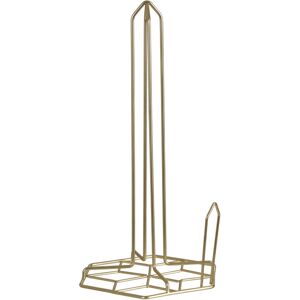 Premier Housewares Vertex Contour Kitchen Roll Holder Gold Premier Housewares Vertex Contour Kitchen Roll Holder Gold