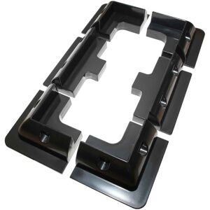 Lowenergie (Black, 6x Brackets Corner & Sides) Solar Panel Mounting Bracket Sets & Frame Ki Lowenergie (Black, 6x Brackets Corner & Sides) Solar Panel Mounting Bracket Sets & Frame Ki