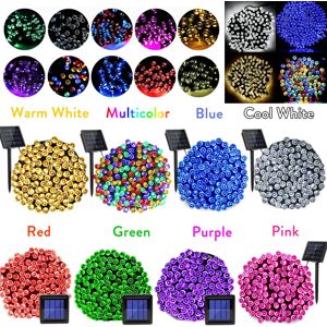 Ranpo (Purple) 12M 100LEDs Solar Garland Christmas Decoration Garden Outdoor String Li Ranpo (Purple) 12M 100LEDs Solar Garland Christmas Decoration Garden Outdoor String Li