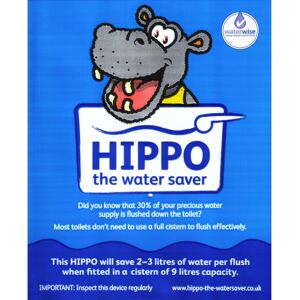 Lowenergie (9 Blue) Hippo Toilet Water Saver 7 or 9 Litre Cistern, Energy Water Saving Redu Lowenergie (9 Blue) Hippo Toilet Water Saver 7 or 9 Litre Cistern, Energy Water Saving Redu