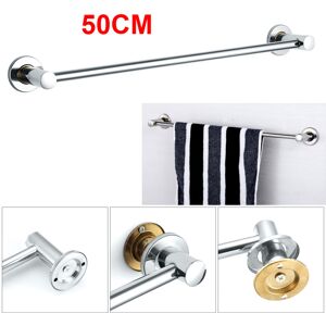 Unbranded Chrome Wall Mounted Towel Rail 50cm - Stainless Steel Single Towel Bar for Bathr Unbranded Chrome Wall Mounted Towel Rail 50cm - Stainless Steel Single Towel Bar for Bathr