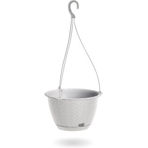 URBN Living (White, 240mm x2) Easy Fill Plastic Garden Wall Hanging Basket Plant URBN Living (White, 240mm x2) Easy Fill Plastic Garden Wall Hanging Basket Plant