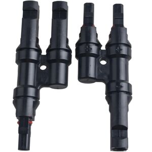 Unbranded MC4 T-Type Three-Way Parallel Adapter Connector 2 IN1 Solar Photovoltaic Connect Unbranded MC4 T-Type Three-Way Parallel Adapter Connector 2 IN1 Solar Photovoltaic Connect