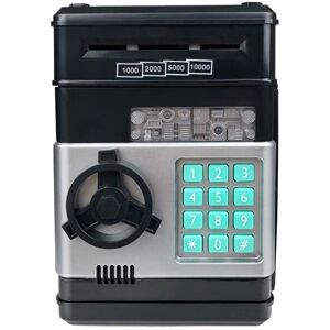 Unbranded (Black) Electronic Piggy Bank Password Safe Money Saving Box Kids Unbranded (Black) Electronic Piggy Bank Password Safe Money Saving Box Kids