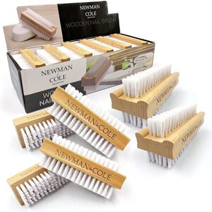 TDBS THE DUSTPAN AND BRUSH STORE 6x Wooden Nail Brush - Double-Sided Hard Bristle Scrubber for Clean, Hygienic Na TDBS THE DUSTPAN AND BRUSH STORE 6x Wooden Nail Brush - Double-Sided Hard Bristle Scrubber for Clean, Hygienic Na