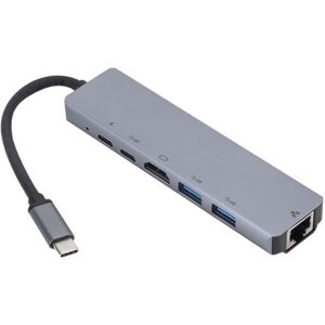ChaoChuang Usbc To Rj45 Lan 4K Hdmi Vga 2Usb 3.0 Slot Reader 8 in 1 Type C Dock Adapter Hu ChaoChuang Usbc To Rj45 Lan 4K Hdmi Vga 2Usb 3.0 Slot Reader 8 in 1 Type C Dock Adapter Hu