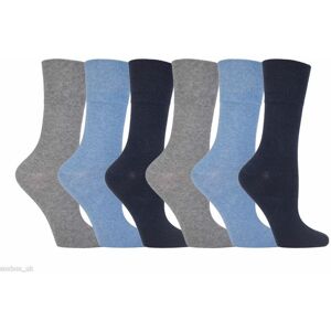KK TRADERS (MCR) LTD (Blue, 6 Pair Pack) Ladies Gentle Grip Diabetic Soft Top Better Blood Circulatio KK TRADERS (MCR) LTD (Blue, 6 Pair Pack) Ladies Gentle Grip Diabetic Soft Top Better Blood Circulatio
