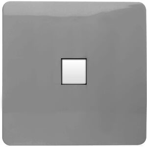 Trendi Switch Trendi Artistic Modern Glossy Tactile Telephone Socket Light Grey Trendi Switch Trendi Artistic Modern Glossy Tactile Telephone Socket Light Grey