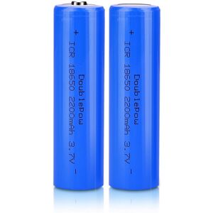 DOULEPOW 2 x Replacement 18650 2200mAh 3.7V Battery - Pointed DOULEPOW 2 x Replacement 18650 2200mAh 3.7V Battery - Pointed