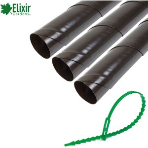 Elixir Garden Supplies (8, Guards + Ties) Tree Guards 18" Professional Shrub/Sapling Protector With Opt Elixir Garden Supplies (8, Guards + Ties) Tree Guards 18" Professional Shrub/Sapling Protector With Opt