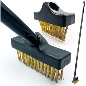 The Dustpan & Brush Store Patio Weed Remover Tool, Twin Pack Long Handle Weed Brush Set The Dustpan & Brush Store Patio Weed Remover Tool, Twin Pack Long Handle Weed Brush Set