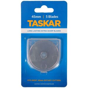 (10) 45mm Rotary Cutter Blades, 1, 5, 10 for Olfa/Fiskars by Taskar (10) 45mm Rotary Cutter Blades, 1, 5, 10 for Olfa/Fiskars by Taskar