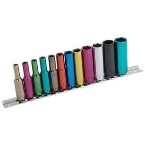 Neilsen CT0906 12 Piece 1/4" Dr - Multi-coloured Sockets Neilsen CT0906 12 Piece 1/4" Dr - Multi-coloured Sockets