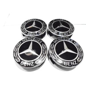 Mercedes-Benz MERCEDES BLACK ALLOY WHEEL CENTRE CAPS A B C E S CLASS CLA,LS AMG 75MM Mercedes-Benz MERCEDES BLACK ALLOY WHEEL CENTRE CAPS A B C E S CLASS CLA,LS AMG 75MM