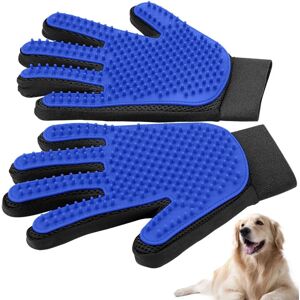 Ranpo (Blue) A Pair of Rubber Pet Dogs Cats Grooming Gloves Ranpo (Blue) A Pair of Rubber Pet Dogs Cats Grooming Gloves