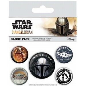 Star Wars: The Mandalorian This Is The Way Badge Set (Pack of 5) Star Wars: The Mandalorian This Is The Way Badge Set (Pack of 5)