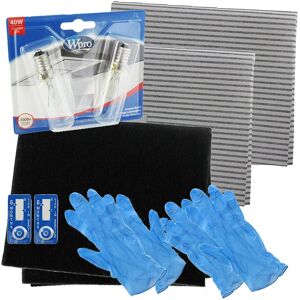 SPARES2GO UNIVERSAL Cooker Hood Carbon Grease Filter + E14 SES 40W Light Bulbs Complete Ki SPARES2GO UNIVERSAL Cooker Hood Carbon Grease Filter + E14 SES 40W Light Bulbs Complete Ki