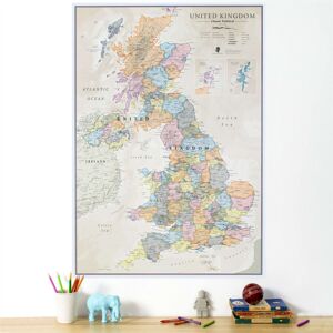 Maps International (59.4 cm x 84.1 cm, Paper Single Side Lamination) UK Classic Wall Map Maps International (59.4 cm x 84.1 cm, Paper Single Side Lamination) UK Classic Wall Map