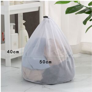 Unbranded (Fine Mesh-40x50cm/15.7x19.6in) Laundry Bag Reusable Drawstring Mesh Washing Net Unbranded (Fine Mesh-40x50cm/15.7x19.6in) Laundry Bag Reusable Drawstring Mesh Washing Net