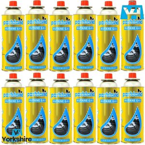 Parkland (Pack of 12) Butane Gas Canister Bottles Can Portable Heater Cooker BBQ Camping Parkland (Pack of 12) Butane Gas Canister Bottles Can Portable Heater Cooker BBQ Camping