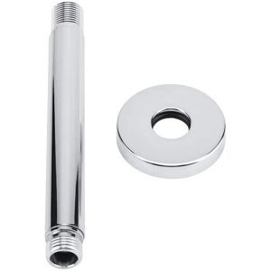 Unbranded TOPINCN 5.9 Inch Stainless Steel Shower Extension Tube Round Top Shower Pipe Han Unbranded TOPINCN 5.9 Inch Stainless Steel Shower Extension Tube Round Top Shower Pipe Han