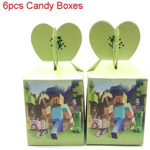 Unbranded (6pcs-Candy Boxes) Minecraft Party Supplies Tableware Banners Balloon Unbranded (6pcs-Candy Boxes) Minecraft Party Supplies Tableware Banners Balloon