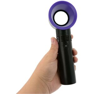 Unbranded (Black) USB Bladeless Fans Portable Hand Held Mini Fans Cooling No Leaf 3 Speed Unbranded (Black) USB Bladeless Fans Portable Hand Held Mini Fans Cooling No Leaf 3 Speed