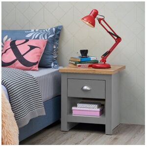 Timber Art Design UK Lisbon Bedside Lamp Table Cabinet Nightstand 1 Drawer Light Grey Timber Art Design UK Lisbon Bedside Lamp Table Cabinet Nightstand 1 Drawer Light Grey