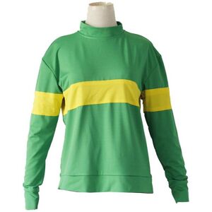 Unbranded (Green Frisk T shirt Only, Female S) Undertale Frisk Chara Cosplay T-Shirt Track Unbranded (Green Frisk T shirt Only, Female S) Undertale Frisk Chara Cosplay T-Shirt Track