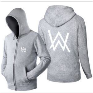 Unbranded (Gray, M) Alan Walker DJ Luminous Hoodie Jacket Zipper Sweater Unbranded (Gray, M) Alan Walker DJ Luminous Hoodie Jacket Zipper Sweater