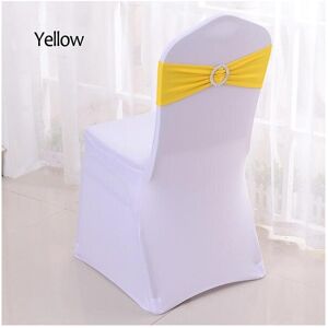 TribalSensation Yellow Lycra Chair Bands - Wedding Decor TribalSensation Yellow Lycra Chair Bands - Wedding Decor