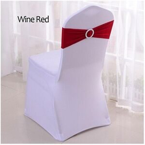 Unbranded (Wine Red, 50pcs) 50pcs Tretch Lycra Spandex Chair Bands With Buckle Slider For Unbranded (Wine Red, 50pcs) 50pcs Tretch Lycra Spandex Chair Bands With Buckle Slider For