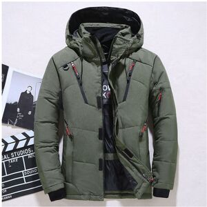 Unbranded (Green, M) Men's warm duck down jacket ski jacket hooded down coat Unbranded (Green, M) Men's warm duck down jacket ski jacket hooded down coat