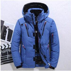 Unbranded (Blue, 3XL) Men's warm duck down jacket ski jacket hooded down coat Unbranded (Blue, 3XL) Men's warm duck down jacket ski jacket hooded down coat