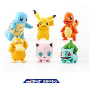 Brand New 6pcs Pokemon Pikachu Figures Toys Display Cake Toppers Kids Party Brand New 6pcs Pokemon Pikachu Figures Toys Display Cake Toppers Kids Party
