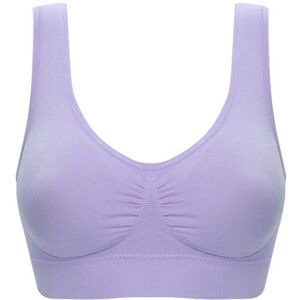 Unbranded (Light Purple, 3XL) Women's solid color ultra-thin large sports bra top Unbranded (Light Purple, 3XL) Women's solid color ultra-thin large sports bra top