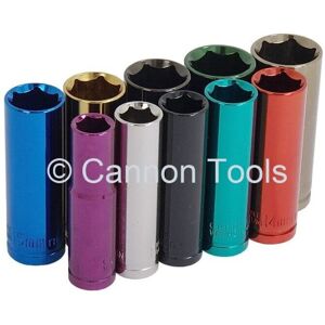 neilsen CT0908 3/8-Inch Long Socket Set with Drive Plus Wall Rail, Multi-Colour neilsen CT0908 3/8-Inch Long Socket Set with Drive Plus Wall Rail, Multi-Colour