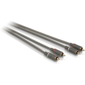 Philips SWA4523S/10 3M Stereo Audio Cable, 2 xRCA Male to 2 x RCA Male Philips SWA4523S/10 3M Stereo Audio Cable, 2 xRCA Male to 2 x RCA Male