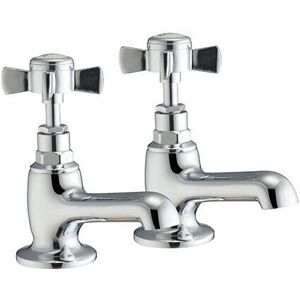 NES Home Edwin Hot & Cold Traditional Twin Bath Taps NES Home Edwin Hot & Cold Traditional Twin Bath Taps