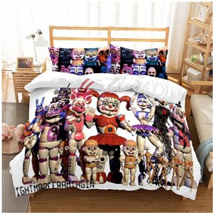 Unbranded (Girl, EU-Single(2pcs):135×200cm) Five Nights At Freddy's 3D Cartoon Luxury Bedd Unbranded (Girl, EU-Single(2pcs):135×200cm) Five Nights At Freddy's 3D Cartoon Luxury Bedd