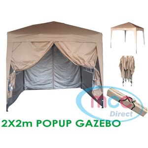 (Beige) MCC Pop-up Gazebo 2m x 2m With Sides (Beige) MCC Pop-up Gazebo 2m x 2m With Sides