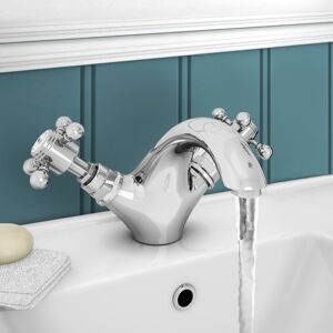 NES Home Trafford Traditional Basin Mixer Tap & Waste Chrome NES Home Trafford Traditional Basin Mixer Tap & Waste Chrome