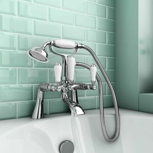 NES Home Imperior Traditional Freestanding Bath Shower Mixer Tap NES Home Imperior Traditional Freestanding Bath Shower Mixer Tap