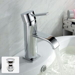 NES Home Urban Basin Mono Mixer Tap & Waste Chrome NES Home Urban Basin Mono Mixer Tap & Waste Chrome