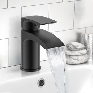 NES Home Vago Bathroom Basin Mono Mixer Black Matt Tap NES Home Vago Bathroom Basin Mono Mixer Black Matt Tap