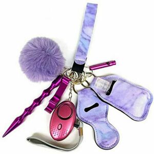 Unbranded (Rose Red) Defense Key Chain Set Keychain Pendant Personal Alarm Protection Safe Unbranded (Rose Red) Defense Key Chain Set Keychain Pendant Personal Alarm Protection Safe