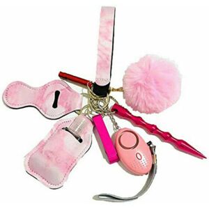 Unbranded (Pink) Defense Key Chain Set Keychain Pendant Personal Alarm Protection Safety Unbranded (Pink) Defense Key Chain Set Keychain Pendant Personal Alarm Protection Safety